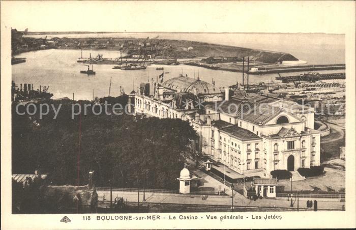Boulogne-sur-Mer Le Casino Les Jetees vue generale