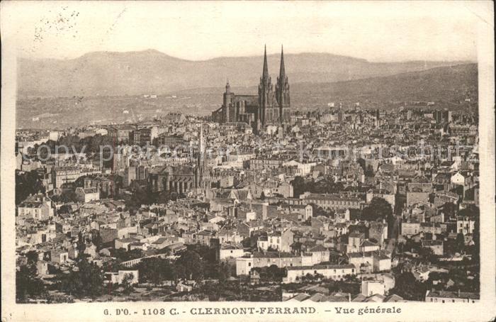 Clermont Ferrand Puy de Dome Vue generale Cathedrale