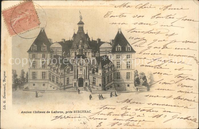 Bergerac Ancien Chateau de Laforce Stempel auf A