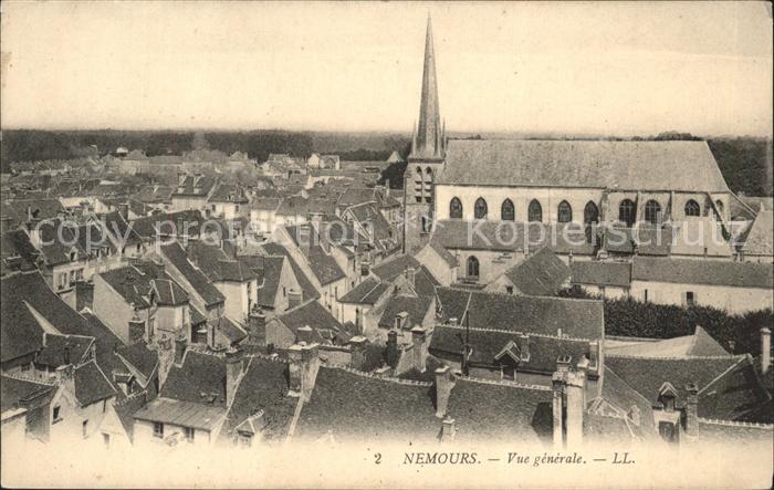 Nemours Seine-et-Marne Vue generale Eglise