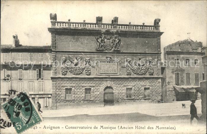 Avignon Vaucluse Conservatoire de Musique ancien Hotel d
