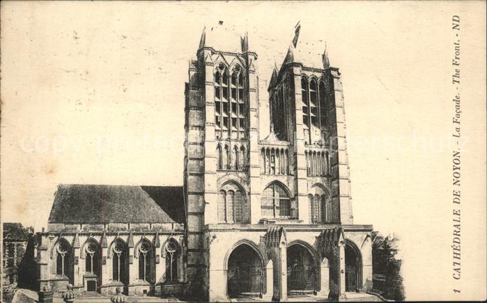 Noyon Oise Cathedrale Facade