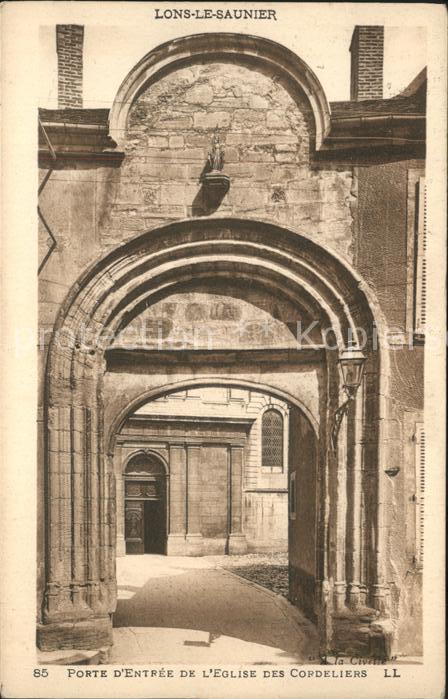 Lons-le-Saunier Jura Porte d_Entree de l'Eglise des Cordelie