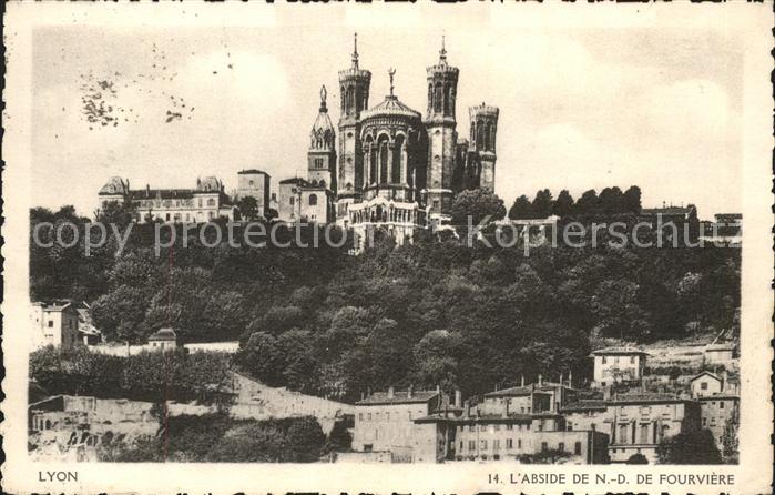 Lyon France Abside de Notre Dame de Fourviere
