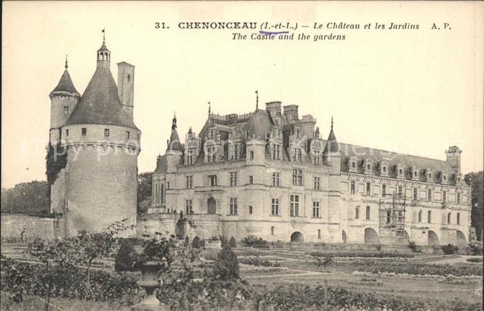 Chenonceaux Indre et Loire Chateau et les Jardins