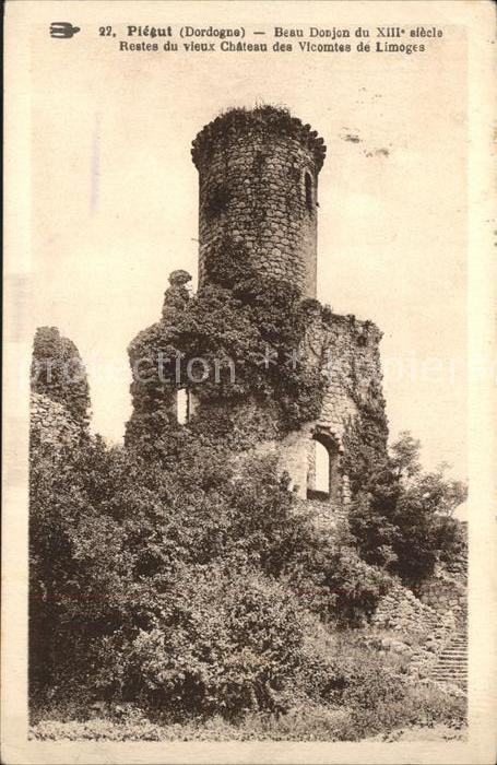 Piegut-Pluviers Donjon du vieux Chateau des Vicomtes de
