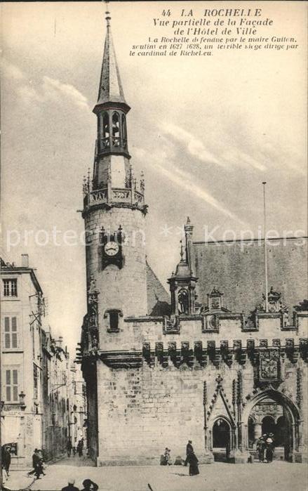 La Rochelle Charente-Maritime Hotel de Ville Facade