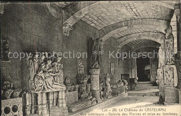 Bretenoux Chateau de Castelnau vue interieure Gal