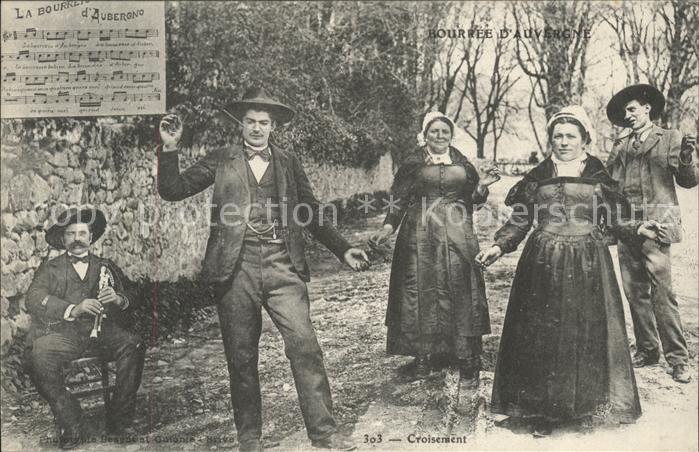 Auvergne Region Bourree d_Auvergne Danse Chanson