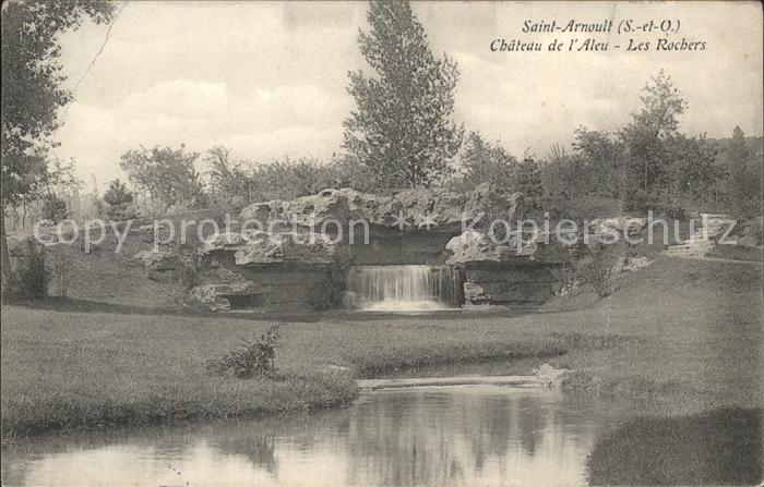 Saint-Arnoult-en-Yvelines Chateau de l'Aleu Les Rochers Cascade