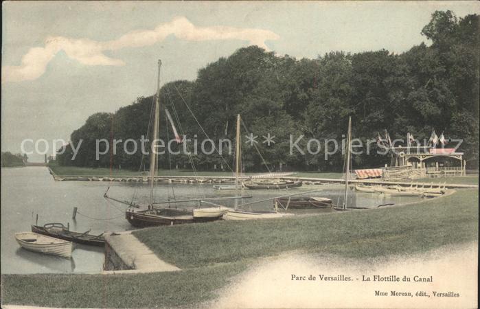 Versailles Yvelines La Flottille du Canal au Parc