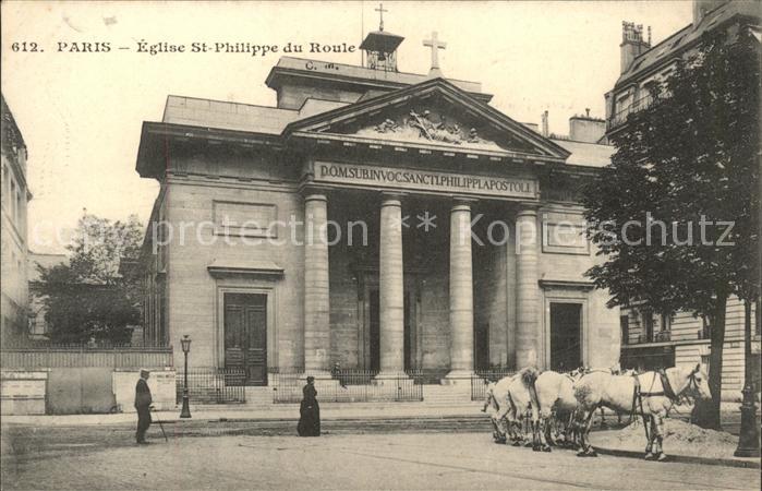 Paris Eglise Saint Philippe du Roule Cheval