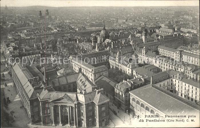 Paris Panorama pris du Pantheon