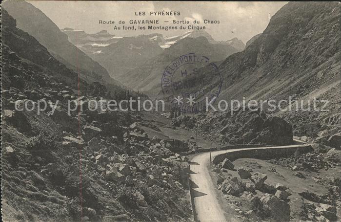 Gavarnie Hautes-Pyrenees Sortie du Chaos Montagnes du Cirque