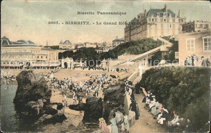 Biarritz Pyrenees Atlantiques Grand Hotel et la Plage
