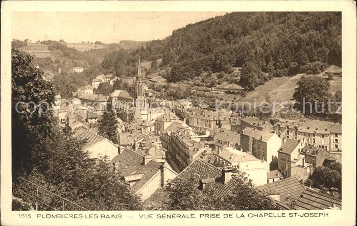 Plombieres-les-Bains Vosges Vue prise de la Chapelle Saint Joseph
