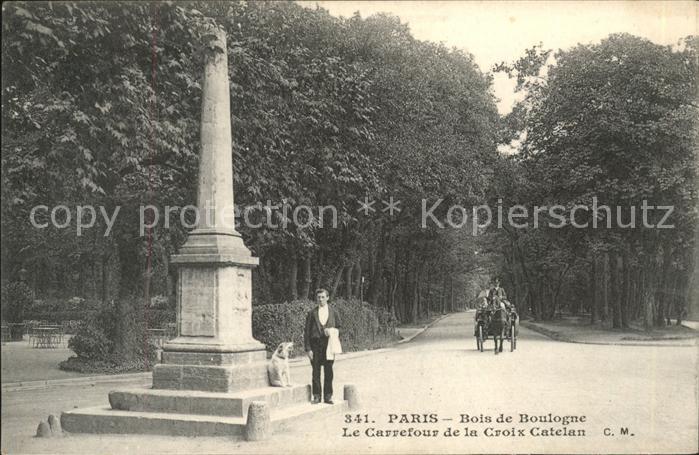 Paris Bois de Boulogne Le Carrefour de la Cro