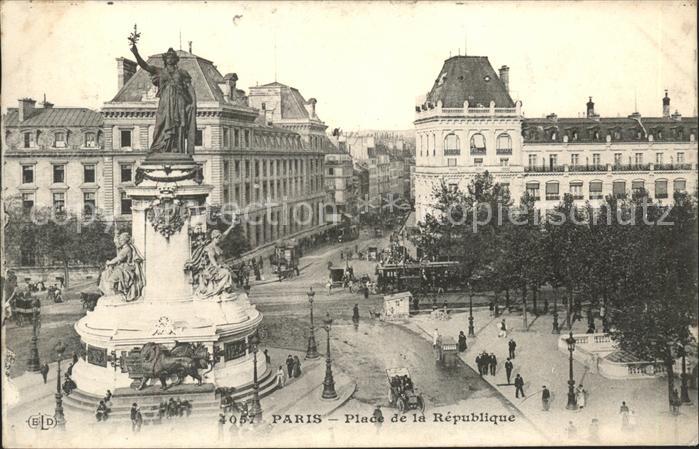 Paris Place de la Republique Monument