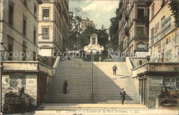 Lyon France Escalier de la Place Sathonay