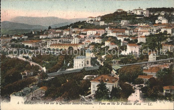 Grasse Alpes Maritimes Vue sur le Quartier Saint Francois