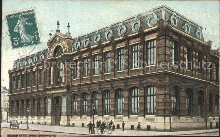Lille Nord Universite Stempel auf AK