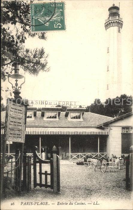 Paris-Plage Entree du Casino de la Foret Stempel au