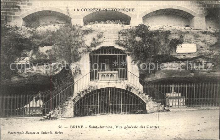 Brive Correze Saint Antoine vue generale des Grottes
