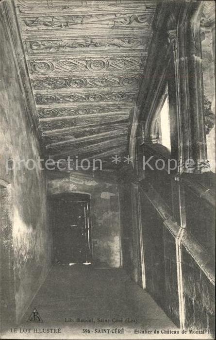 Saint-Cere Escalier du Chateau de Montal