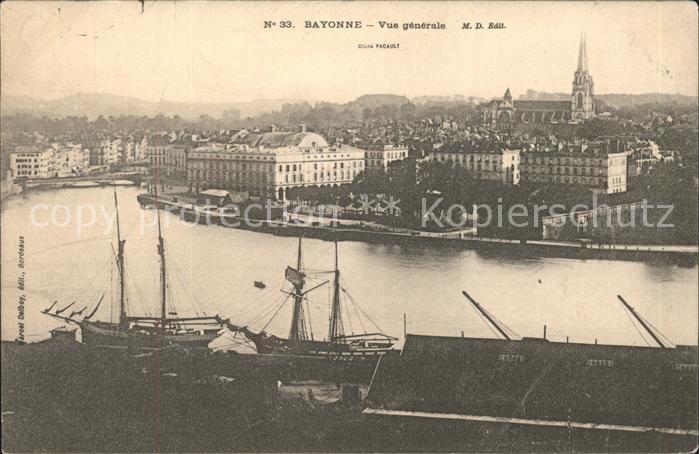 Bayonne 64 Vue generale Bateaux