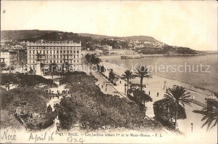 Nice Alpes Maritimes Les Jardins Albert Ier et Mont Boron Pl