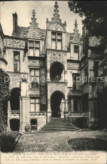 Tours Indre-et-Loire Hotel Gouin XVIe siecle