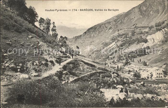 Bareges Vue panoramique de la vallee