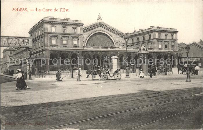 Paris Gare de l'Est Pferdedroschke
