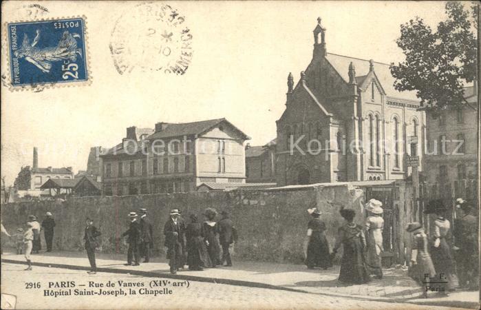 Paris Rue de Vanves Hopital Saint Joseph Chap