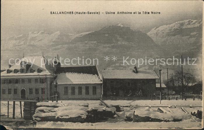 Sallanches Usine Anthoine et la Tete Noire