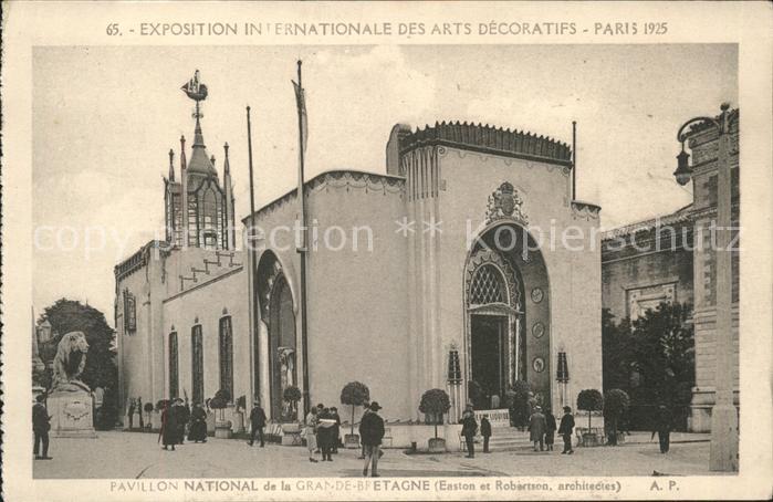 Exposition Arts Decoratifs Paris 1925 Pavillon National Grande-Bretagne