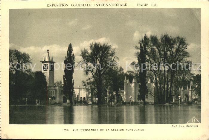 Exposition Coloniale Paris 1931 Vue d_Ensemble de la section Portugaise