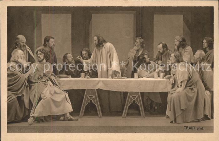 Passionsspiele Oberammergau Nr. 36 Abendmahlsszene Traut-Foto