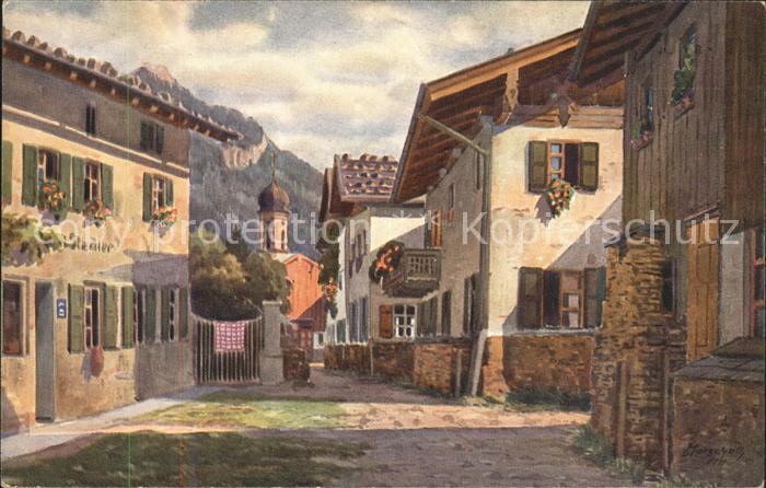 Marschall Vinzenz Oberammergau Straßenwinkel im unteren D