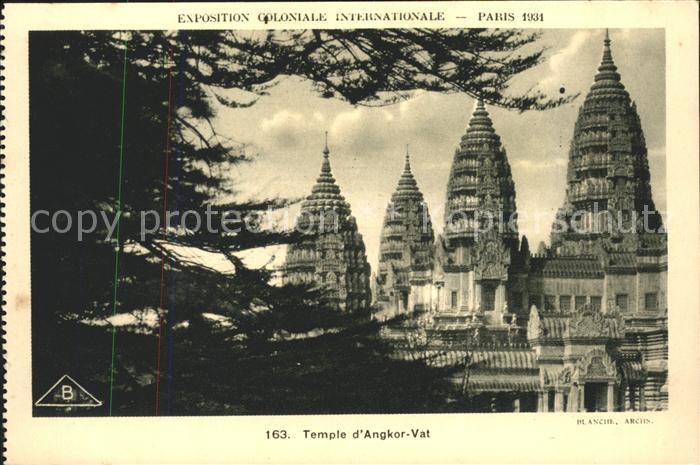 Exposition Coloniale Internationale Pari Temple d_Angkor-Vat