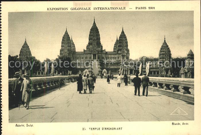 Exposition Coloniale Internationale Pari Temple d_Angkor-Vat