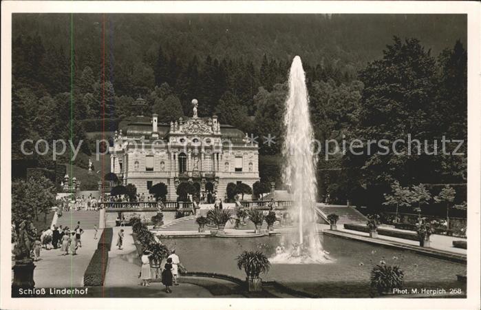 Foto Herpich M. Nr. 268 Schloß Linderhof