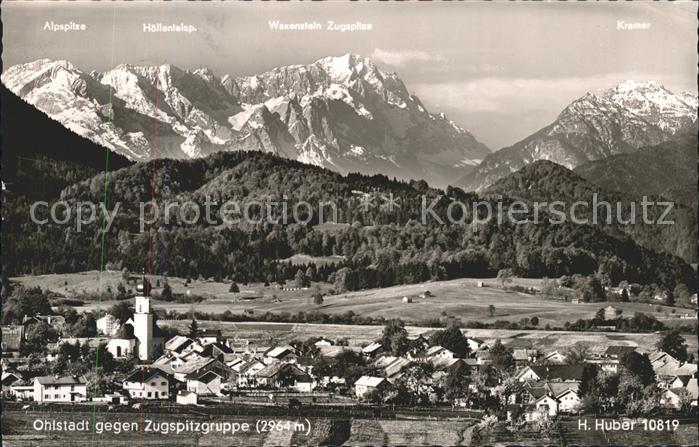 Foto Huber H. Nr. 10819 Ohlstadt Zugspitzgruppe