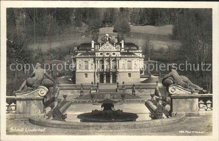 Foto Huber H. Nr. 463 Schloß Linderhof