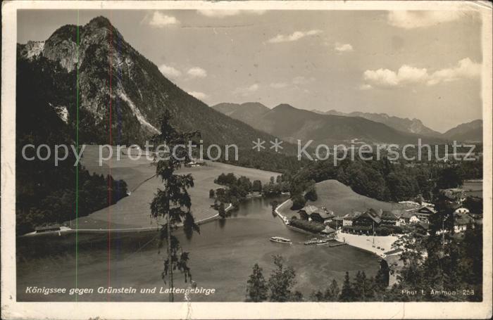 Foto Ammon L. Nr. 253 Königssee Grünstein Lattengebirge