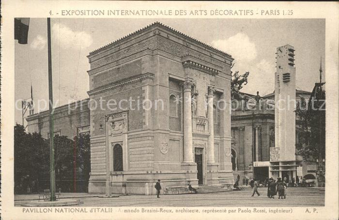 Exposition Arts Decoratifs Paris 1925 Pavillon National d_Italie