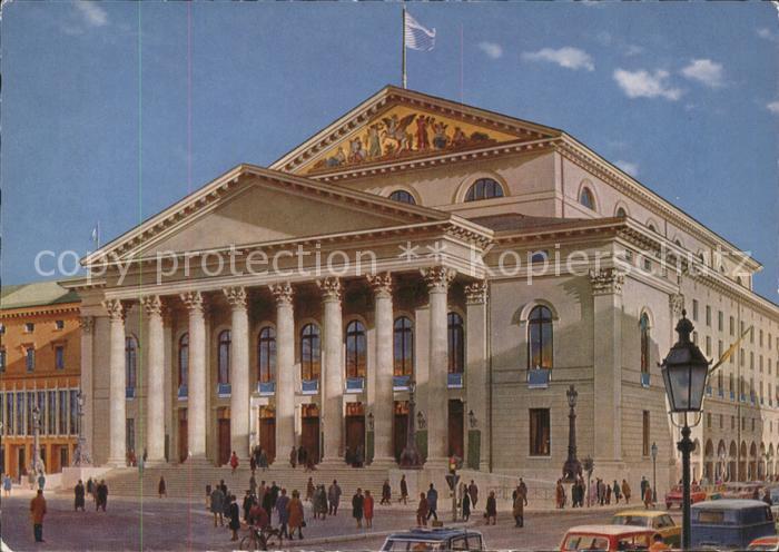 Theatergebaeude München Nationaltheater Lengauer-Karte