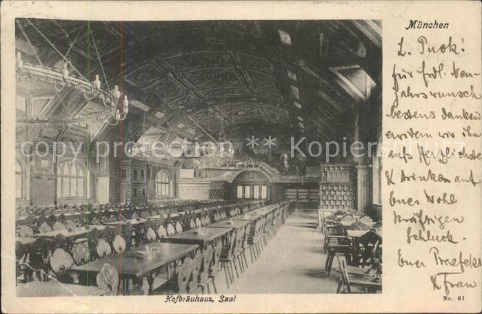 Hofbraeuhaus Muenchen Bier Saal