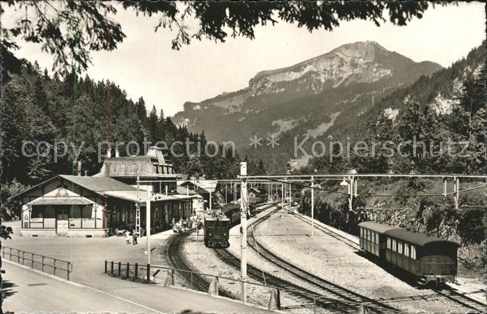 Eisenbahn Bahnhof Buffet Brünig-Hasliberg