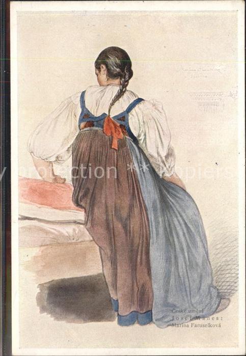 Kuenstlerkarte Josef Manes Marina Faruselkova Nr. 21